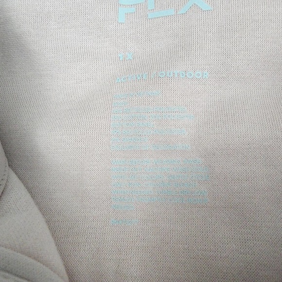 MSRP $60 NWT FLX Ascent 1X Half Zip Pink Fleece Hoodie - Picture 5 of 7